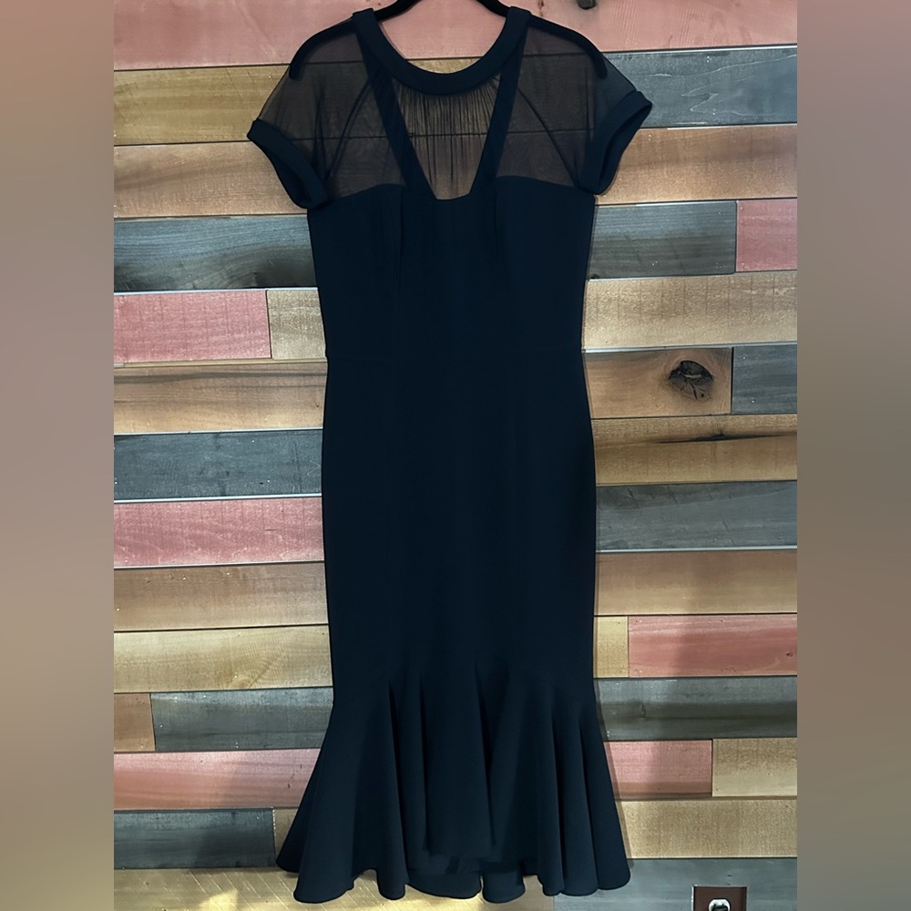 Elegant Navy Blue Dress - Picture 2 of 8